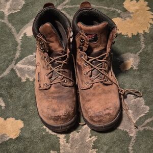 Red Wing Shoes Brown Leather Work Boots